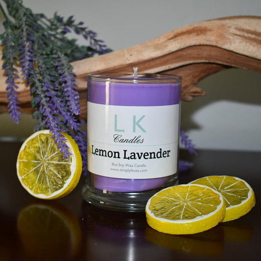 Lemon Lavender Scented Candle
