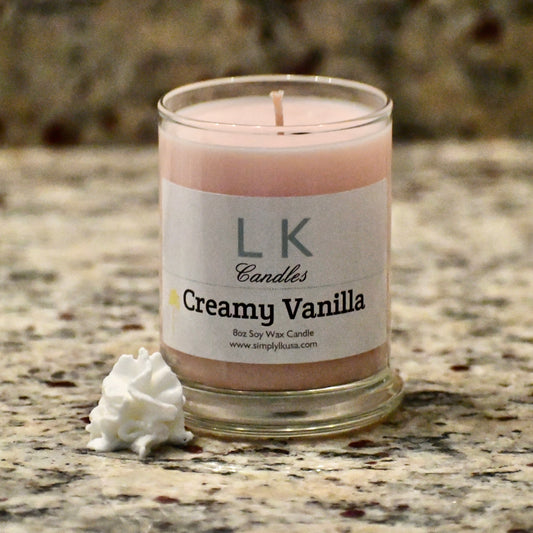 Creamy Vanilla Scented Candle *Retiring Fragrance*